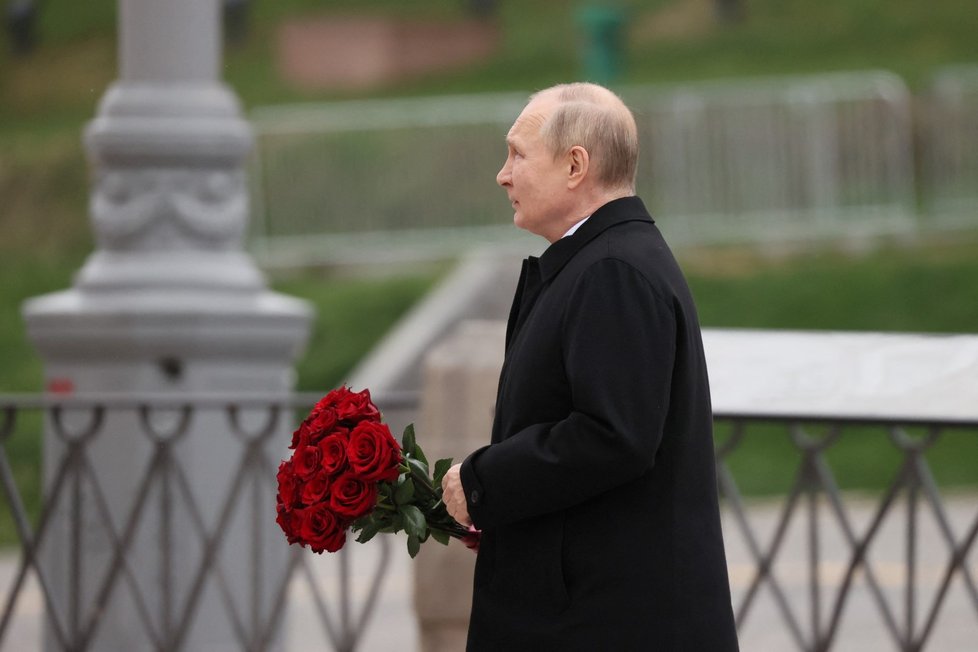 Ruský prezident Vladimir Putin při oslavách Dne národní jednoty (4.11.2022)