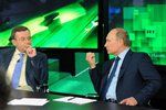 Vladimír Putin v ruské státní televizi Russia Today