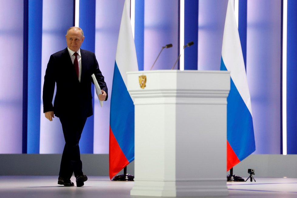 Projev ruského prezidenta Vladimira Putina k výročí války na Ukrajině (21. 2. 2022)