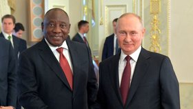 Vladimir Putin na setkání s africkými lídry v Petrohradu
