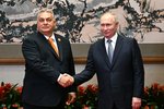 Vladimir Putin v Číně: Setkal se i s maďarským premiérem Viktorem Orbánem (17.10.2023)