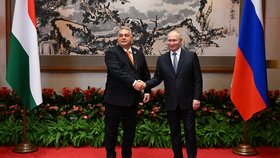 Ruský prezident Vladimir Putin v Pekingu: Sešel se i s maďarským premiérem Orbánem (17.10.2023)
