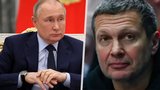 Moderátora a ruského propagandistu Solovjova chtěli zavraždit? Putin obvinil v televizi Západ