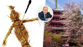 Japonec byl zatčen kvůli panence, jíž chtěl přivolat smrt Vladimiru Putinovi.