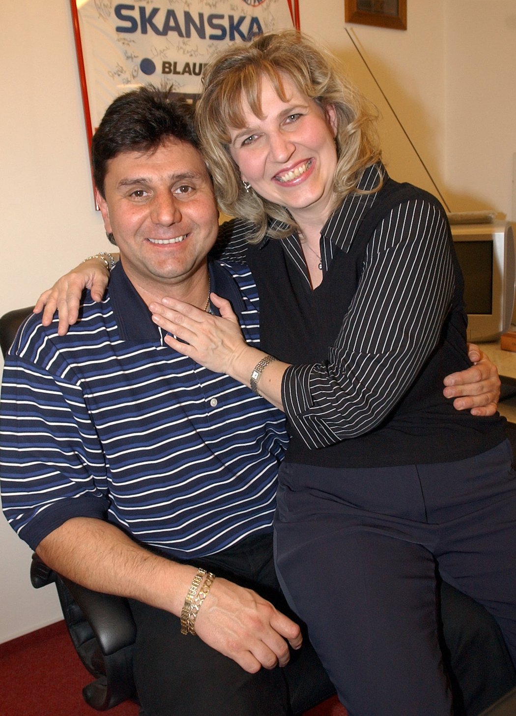 Vladimír Růžička s manželkou Evou (rok 2004).