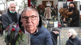Pohřbu Vladimíra Suchánka se účastnila celá řada hvězd