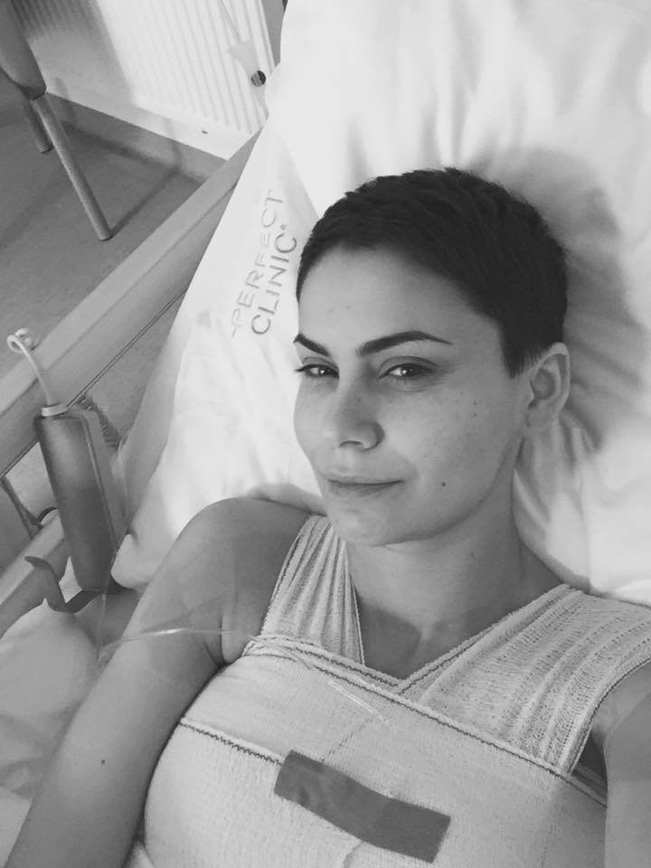 Vlaďka Erbová v nemocnici po operaci prsou