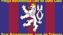 Vlajka českého fanklubu Penya Barcellonista Lléo de Dues Ques