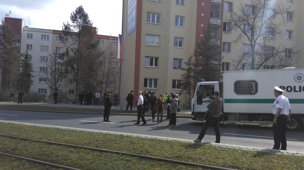 Návštěva prezidenta ČLR - Dejvická ulice