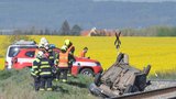 Otřesná tragédie: Při srážce vlaku s autem u Nýřan zemřely dvě děti (†5 a †17) i mladá žena
