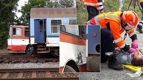 V Michli se cvičně srazil vlak a autobus. Hasiči trénovali na tragickou hromadnou nehodu