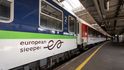 Soupravy družstva European Sleeper. Jeho vlaky nově spojují Prahu s Bruselem.