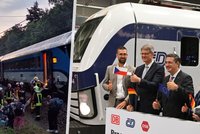 Chlouba Českých drah den po slavnosti uvázla v Německu. Zamčení cestující vedrem kolabovali