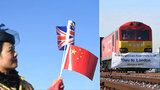 Z Číny do Británie za 18 dní: Nový nákladní vlak dorazil do Londýna