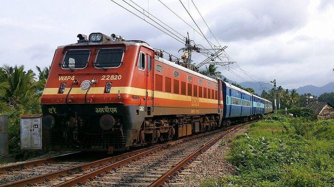 Ilustrační foto vlaku Indických drah
