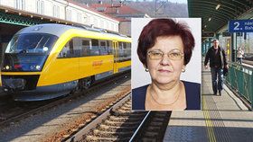 Dveře vlaku srazily poslankyni Halíkovou do kolejiště, její zranění řešil soud.