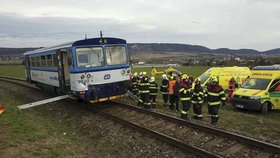 Na Chrudimsku se srazily dva vlaky