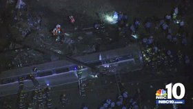 Nehoda vlaku v USA u Philadelphie