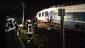 Srážka regionálního rychlíku a nákladního vlaku v Německu