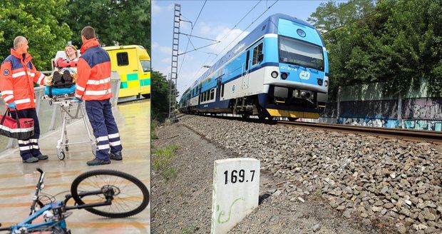 Třináctiletého chlapce přejel na Slovensku vlak: Chtěl přejet koleje na kole.