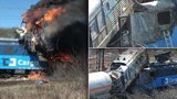 Na Ústecku se srazily vlaky a vypukl požár! Neštěstí mělo tragické následky