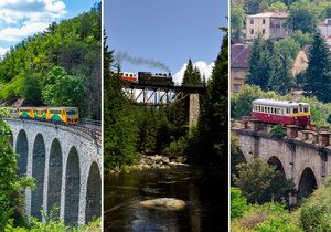 Nejhezčí železniční tratě Česka: Projeďte se Posázavským Pacifikem nebo Kryštofovo údolí!