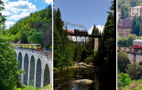 Nejhezčí železniční tratě Česka: Projeďte se Posázavským Pacifikem nebo objevte Kryštofovo údolí!