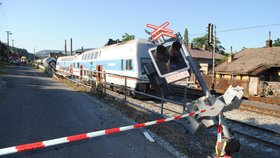 Nehoda vlaku ve Vaňově Ústí nad Labem