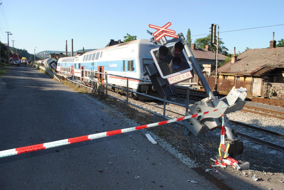 Nehoda vlaku ve Vaňově Ústí nad Labem