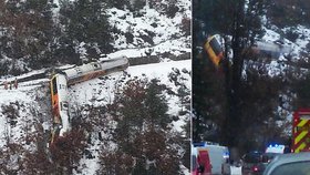 Při vykolejení vlaku v Alpách zahynuli nejméně dva lidé.