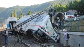 Při nehodě vlaku zemřel jeden člověk - jeho strojvedoucí. 11 cestujicích bylo zraněno