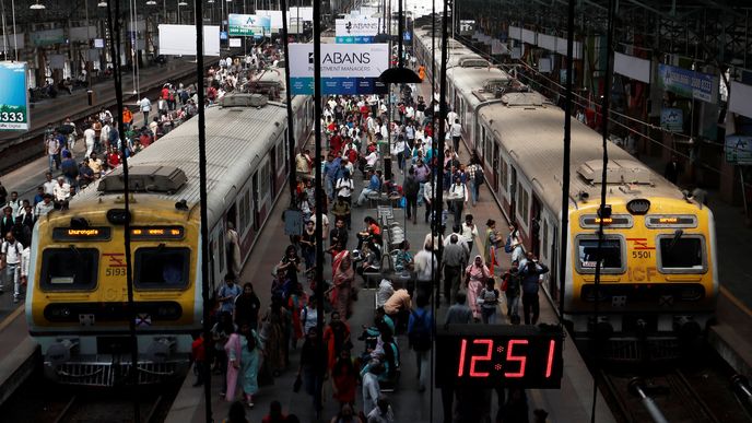 Vlakové nádraží v Bombaji