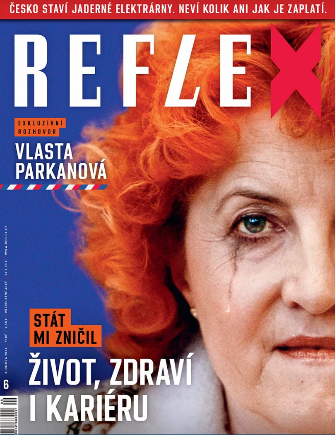 Titulní strana časopisu Reflex.