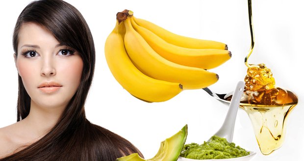 S krásnými vlasy vám může pomoci banán, med nebo avokádo.