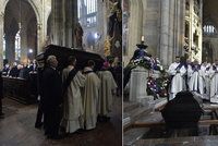 Tělo kardinála Vlka bylo uloženo do hrobky. Loučit se přišly davy lidí i cizinci