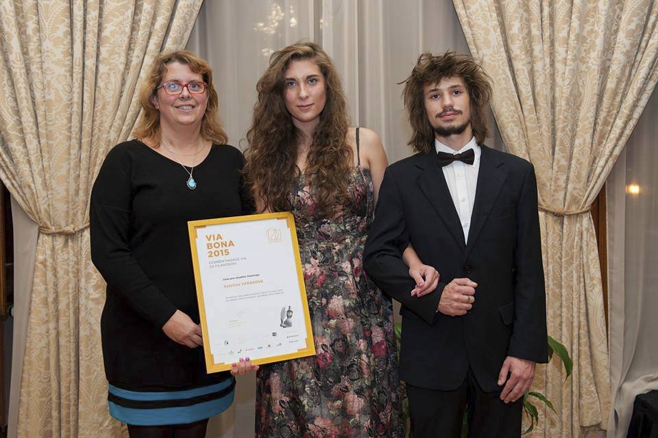 Kateřina obdržela cenu nadace Via.