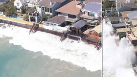Nebezpečné vlny: Domy boháčů a slavných ničí slaná voda!