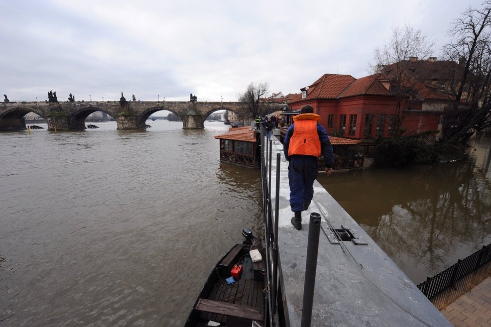 Čertovka a celá Praha s ní už stoletou vodu zažila, je třeba se řádně připravit. Zavřít vodě vrata.