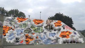 Zeď na Vltavské se pomaluje. Umělecká soutěž má své vítěze