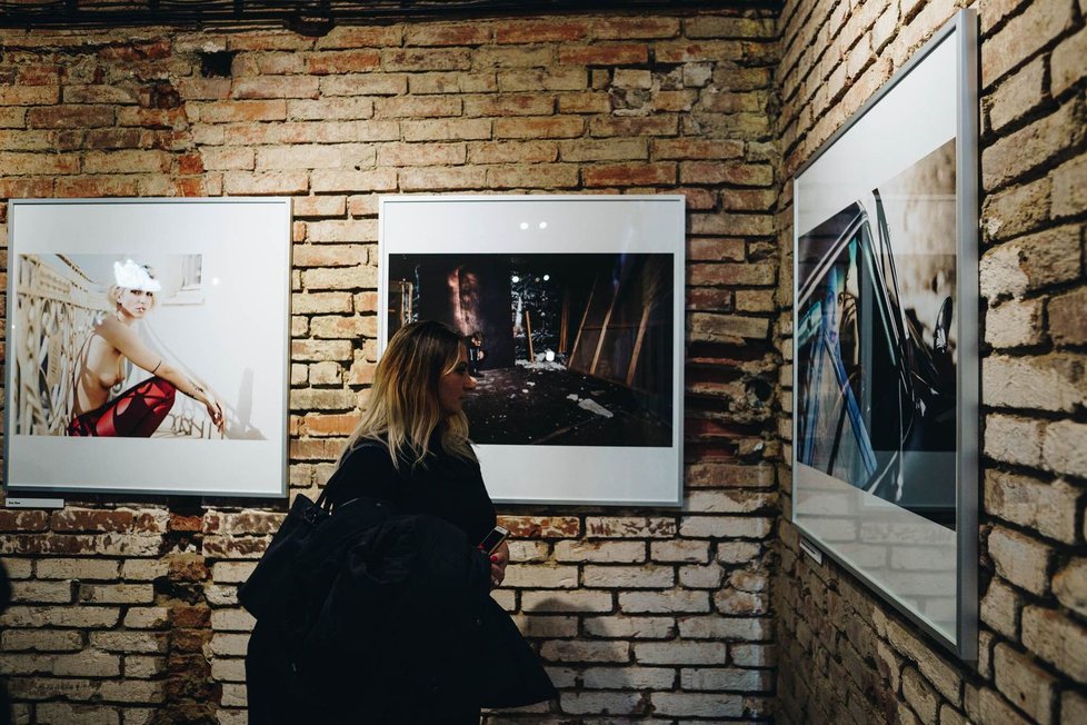 Do ledna 2020 zdobí interiér holešovického Vnitroblocku portrétní fotografie Tomáše Třeštíka.