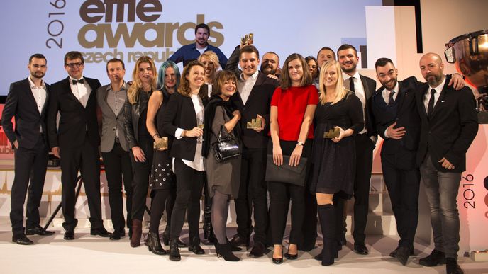 Týmy Vodafonu a McCannů na Effie 2016 Týmy Vodafonu a McCannů na Effie 2016