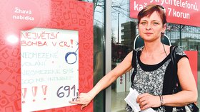 Dagmar Beranová chtěla tarif Vodafonu za 691 korun