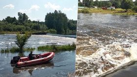 Jez smrti na Lužnici má další oběť: Tělo vodáka (†34) našli u jezu.