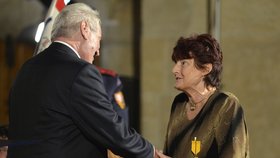 Činnost Vodičkové ocenil loni v říjnu prezident Miloš Zeman medailí Za zásluhy I. stupně.