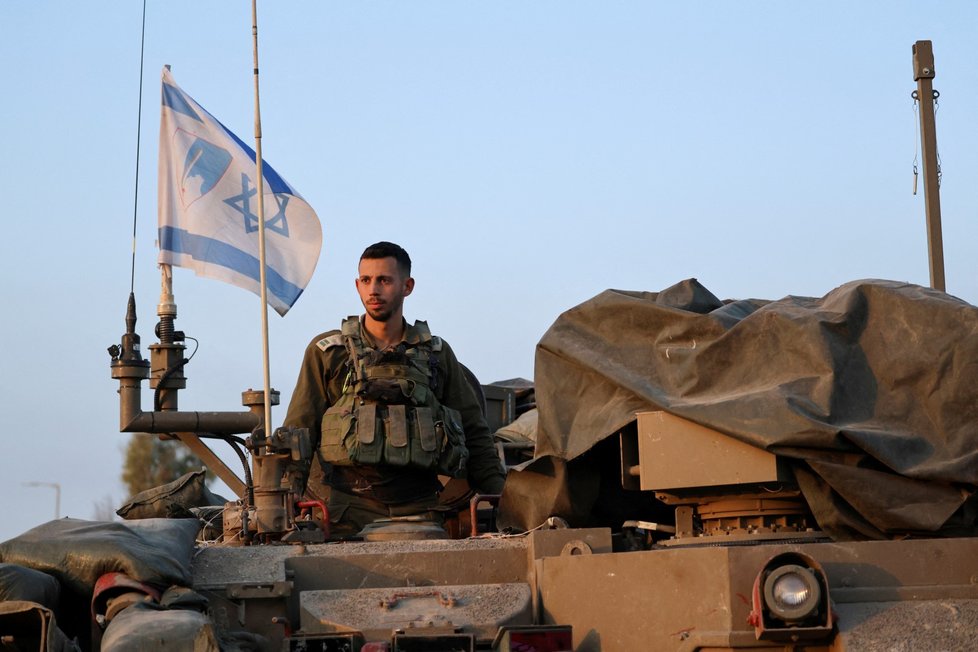 Izraelští vojáci v Pásmu Gazy (25. 12. 2023)