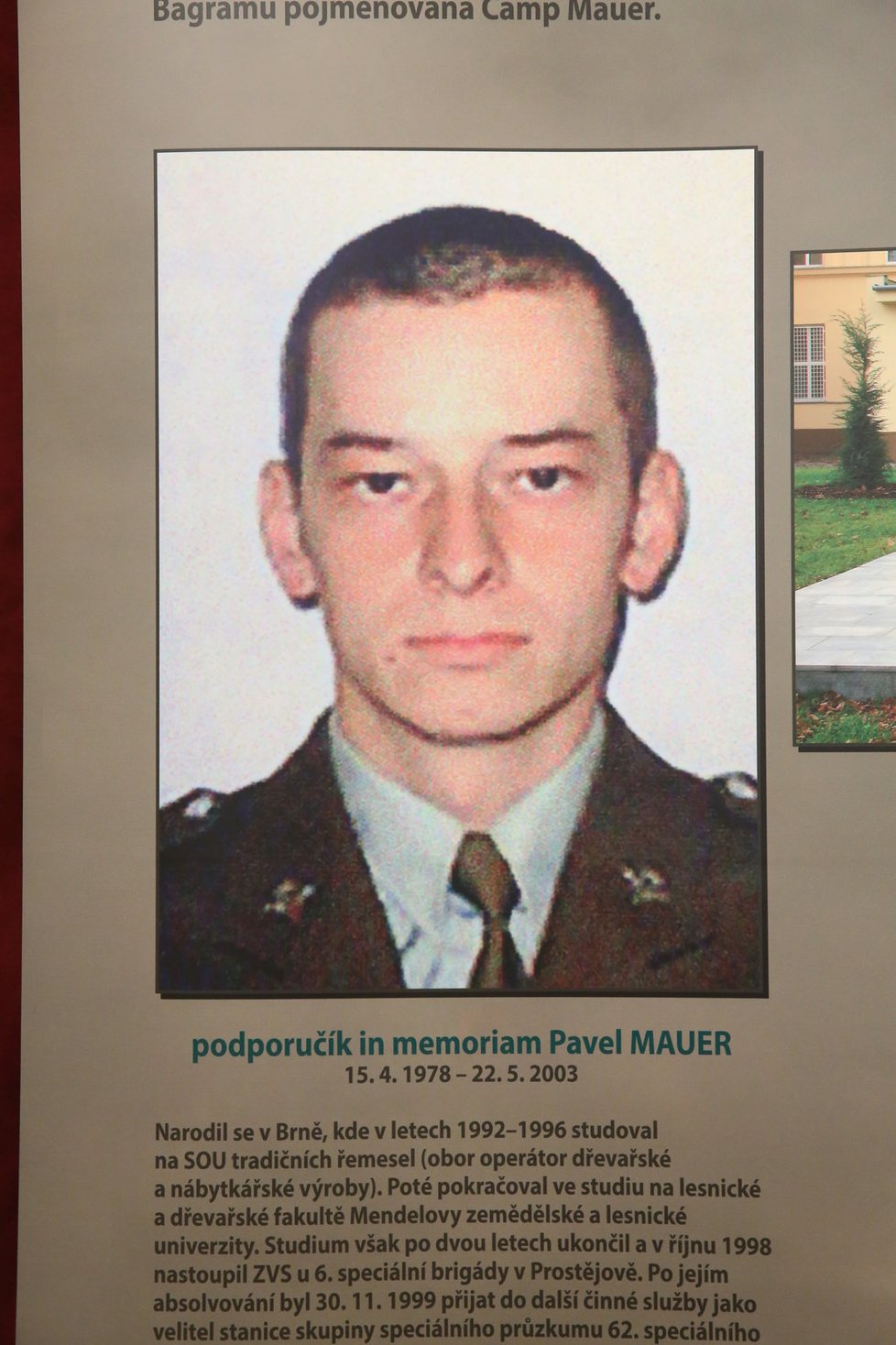 Pavel Mauer (†25, poručík in memoriam)