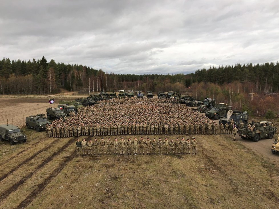 V Norsku probíhá vojenské cvičení členských zemí NATO (25. 10. – 7. 11. 2018), na snímku část britských jednotek. 