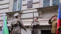 Slavnostní odhalení pamětní desky generála Sergeje Vojcechovského v Konviktské ulici