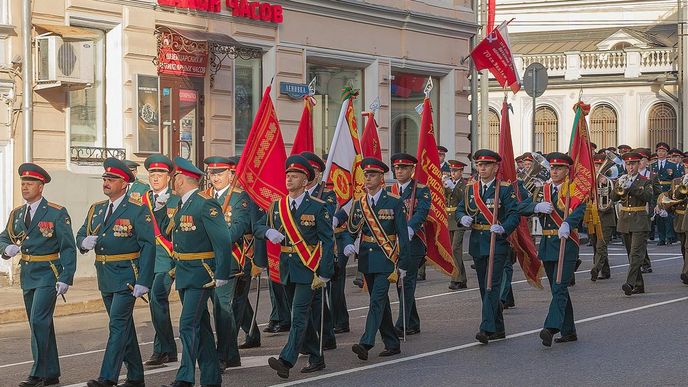 Vojenská přehlídka v Moskvě v roce 2013 (ilustrační foto)