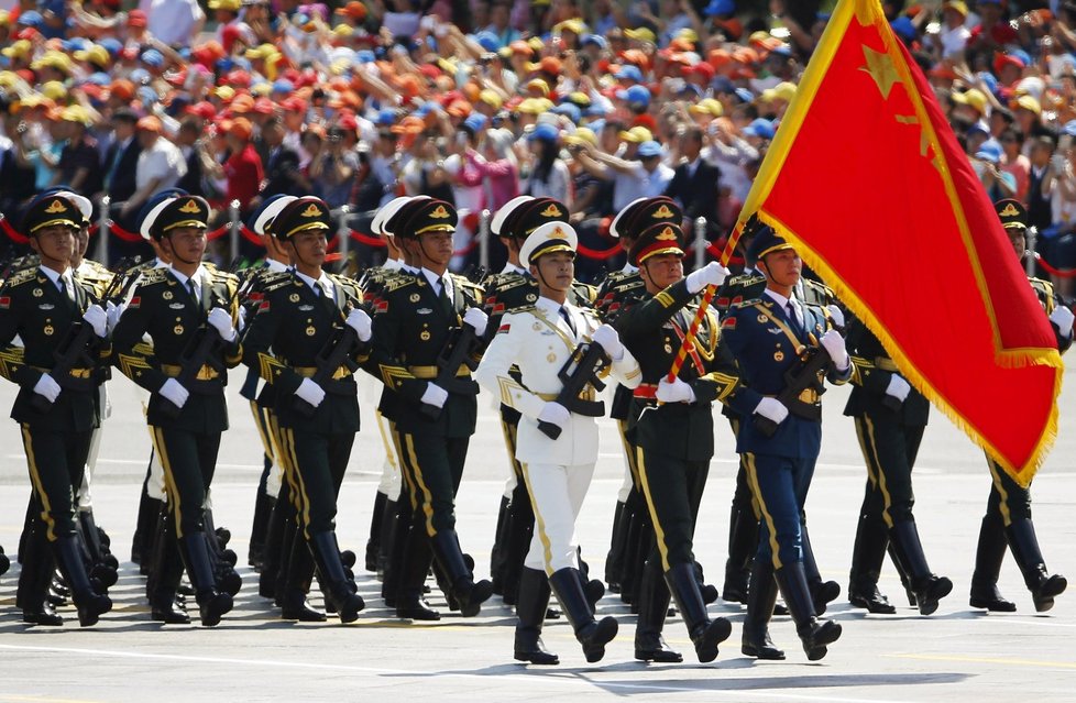 Vojenská přehlídka v Číně ke příležitosti 70. výročí konce druhé světové války v Asii